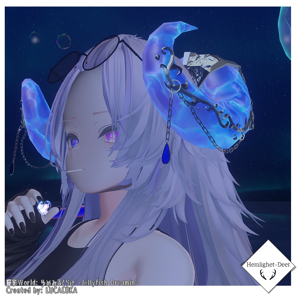 [VRChat]忘却の角 (6色/HEAD Accessory)【3Dモデル】 缩略图 2