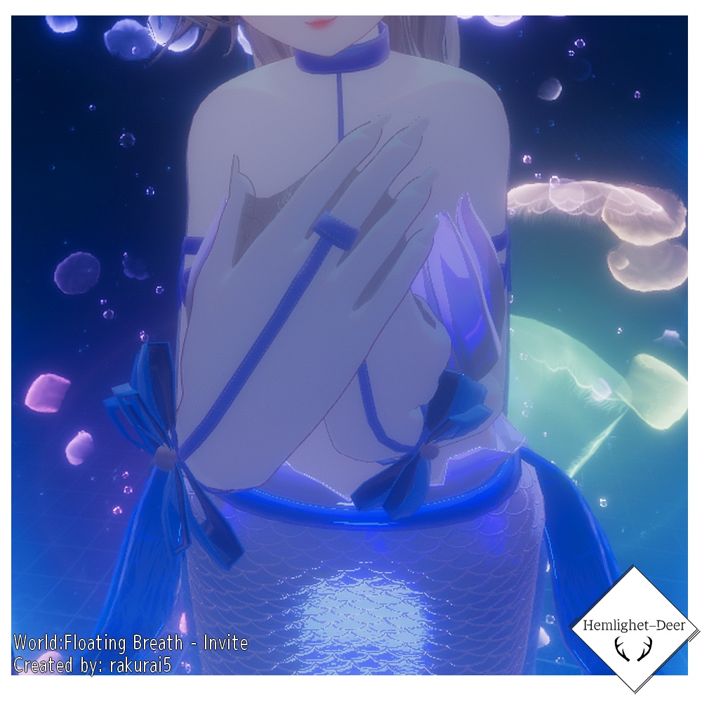 [VRChat] Havfrue (水かき/手の膜) (アバタ:3対応) 【3Dモデル】 缩略图 6