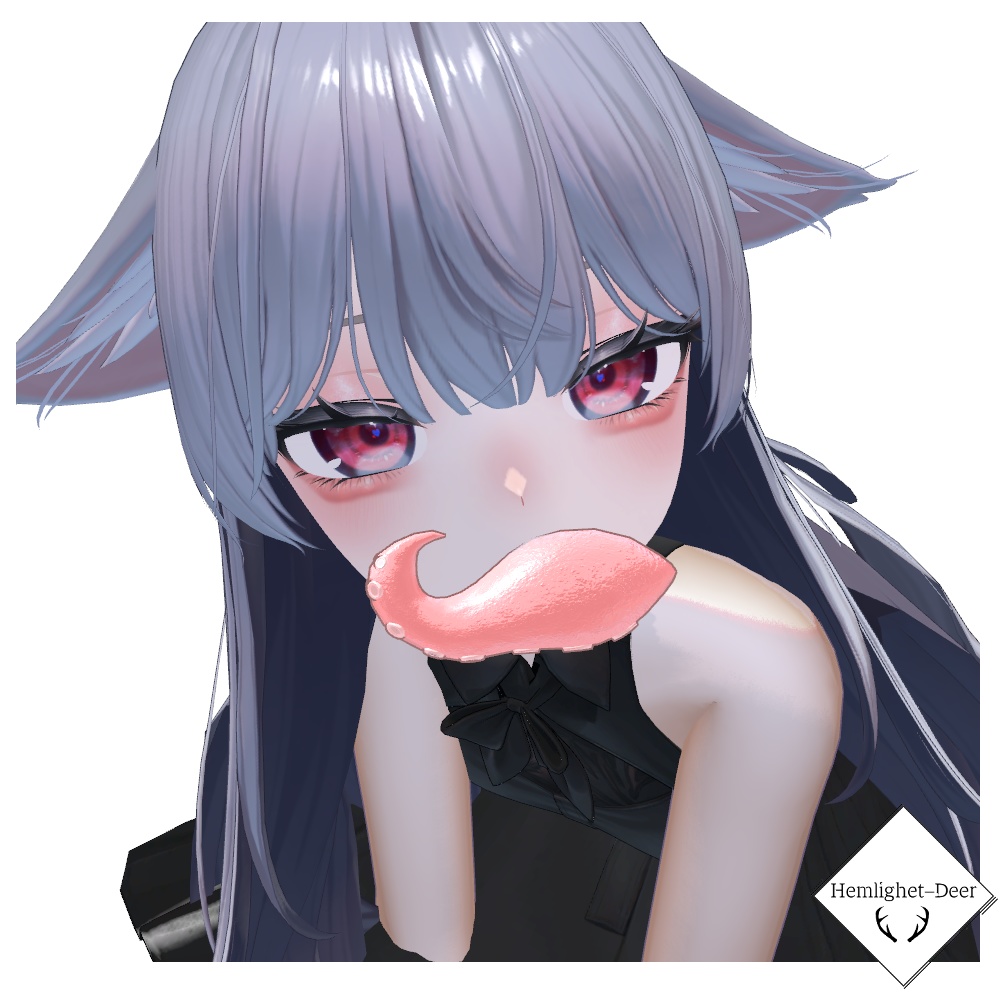 [VRChat] たこ(たこ焼き付(particle込)/Shapekey付)【3Dモデル】 缩略图 4