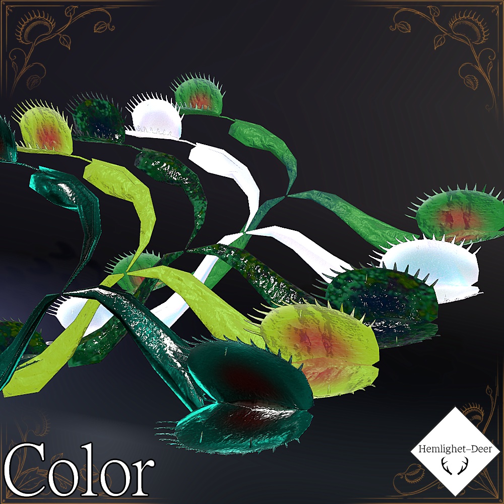 [VRChat] Venusflytrap (ハエトリグサの尻尾)【3Dモデル】 缩略图 5