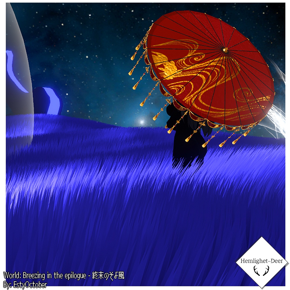 [VRChat] 宵闇の飾り傘 【3Dモデル】 缩略图 8