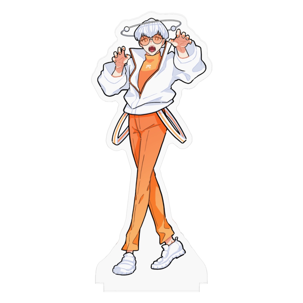 オレンジインベーダーゲームくんアクリルフィギュア(大)