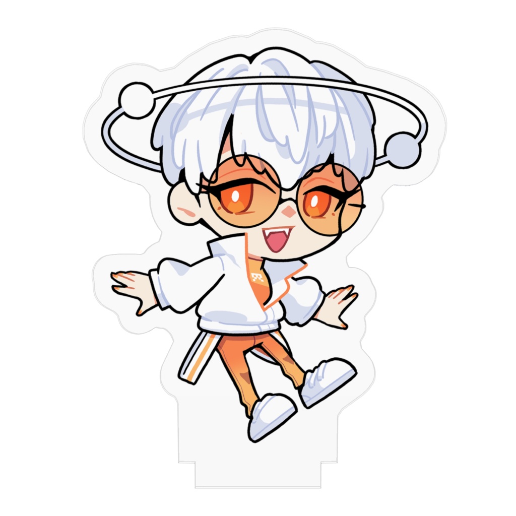 オレンジインベーダーゲームくんアクリルフィギュア(小)