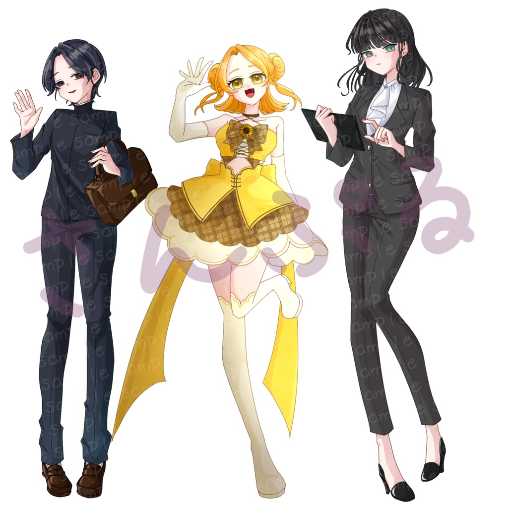 TRPG 立ち絵依頼 サンプルす