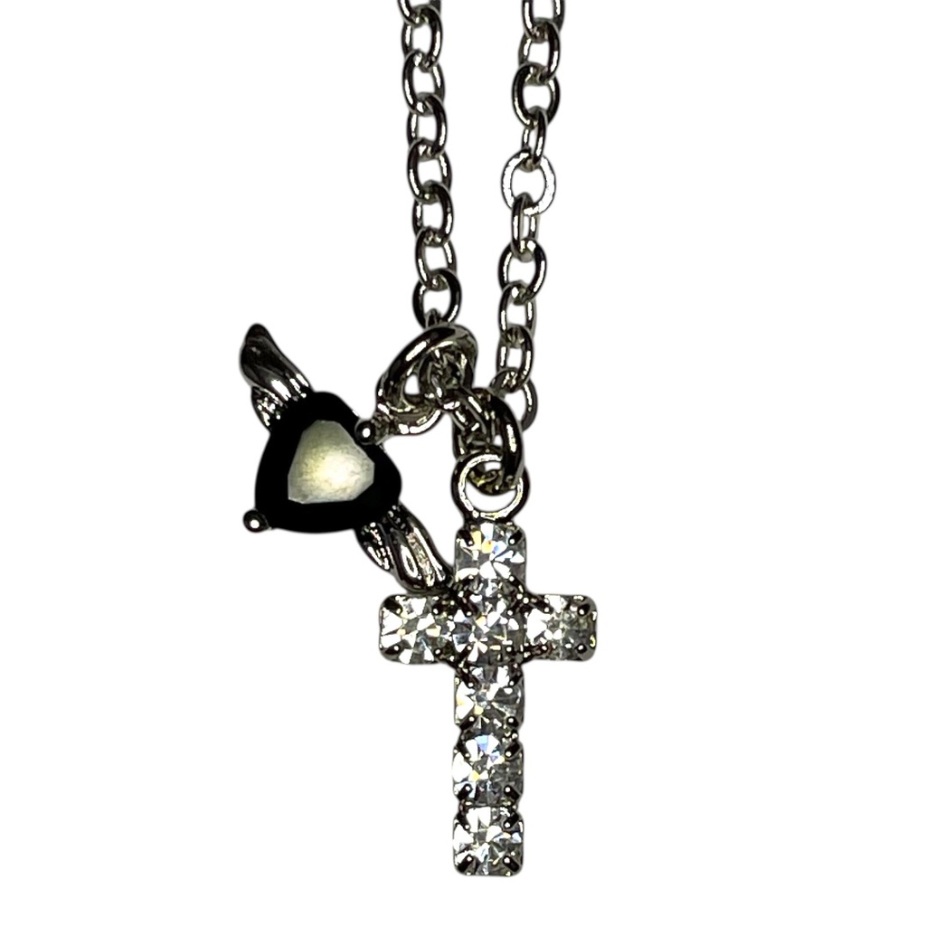 ねっくれす くろす&天使のはーと(ブラック)