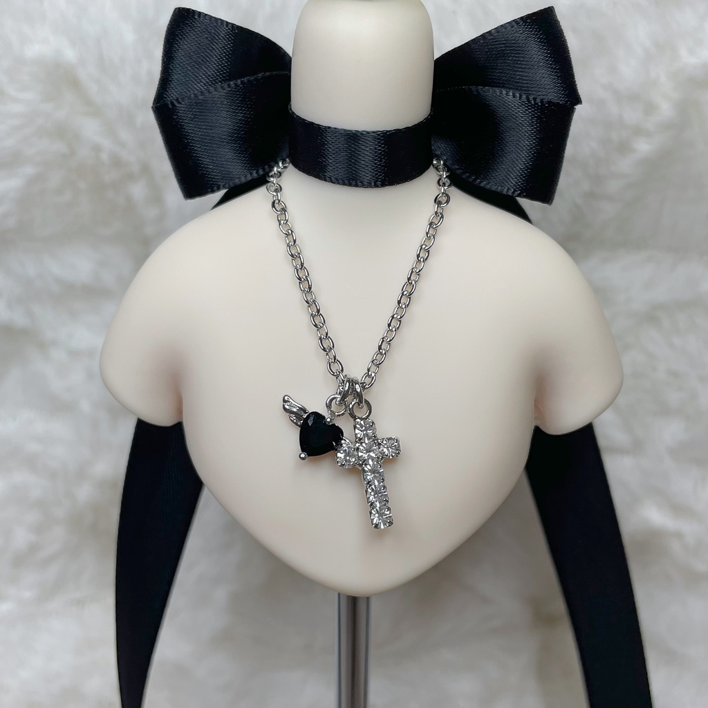 ねっくれす くろす&天使のはーと(ブラック)