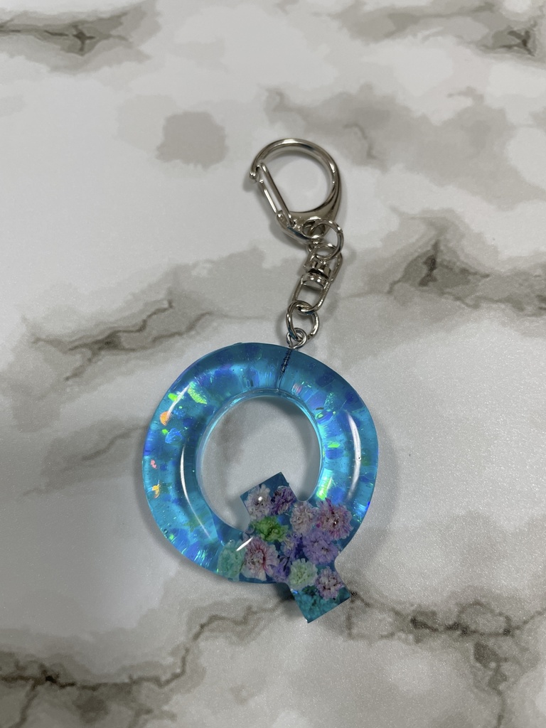 イニシャルキーホルダー