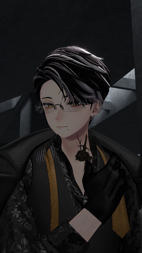 黒バラと短剣