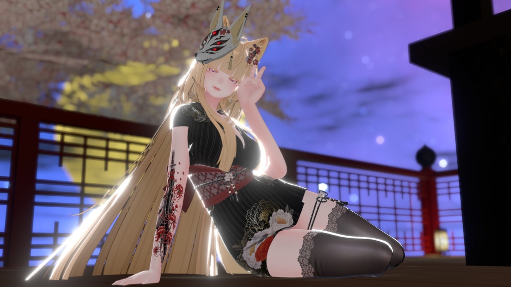 彼岸花と刀