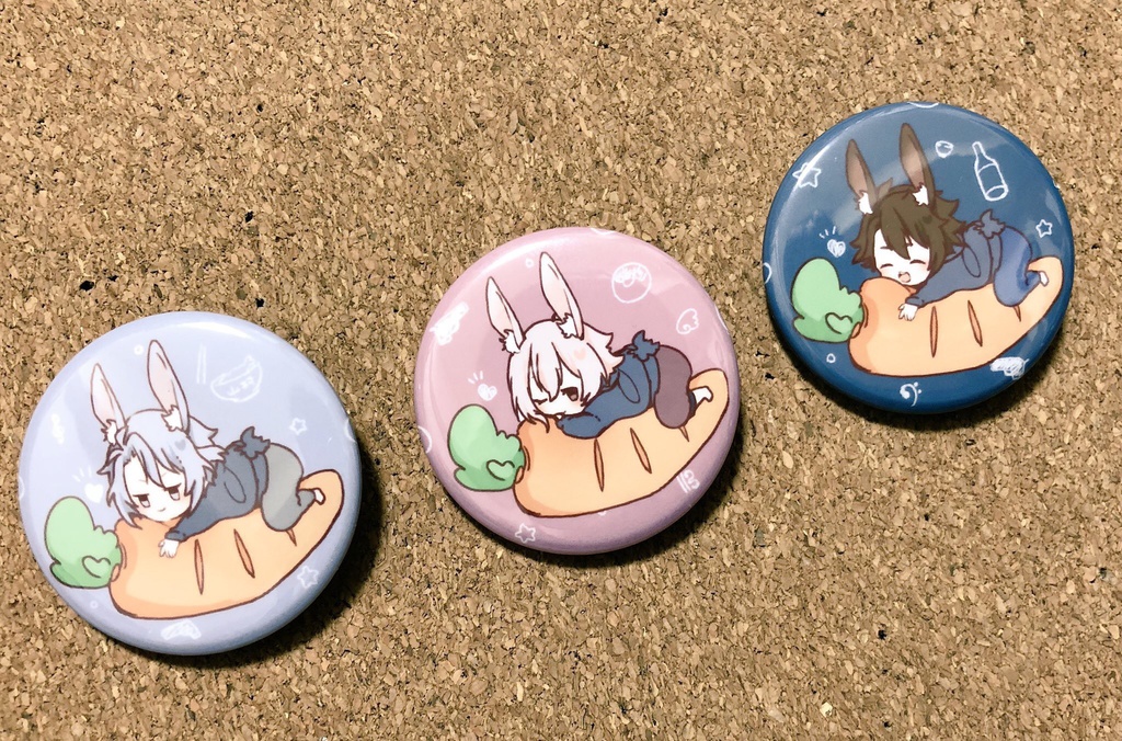 にんじん缶バッジ