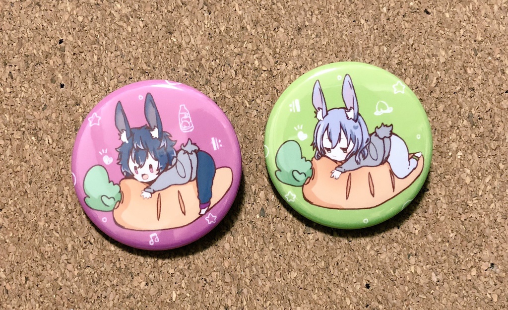 にんじん缶バッジ