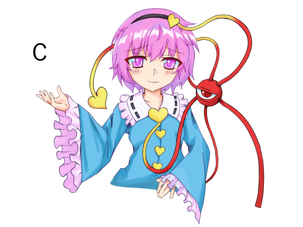 アクリルキーホルダー 古明地さとり 喫茶古明地(4種)