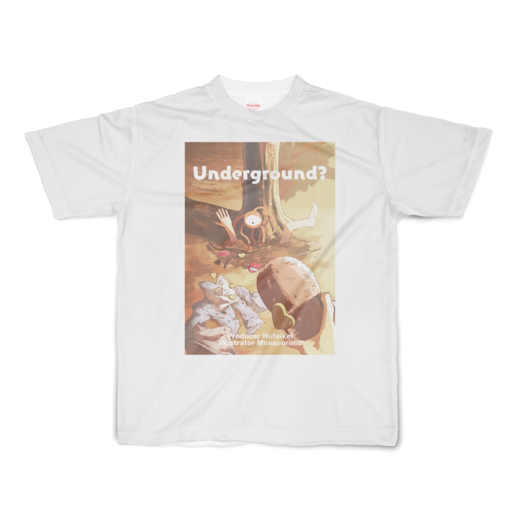 [涼しい！メッシュ素材]Underground?ボコボコにされた古明地さとりTシャツ