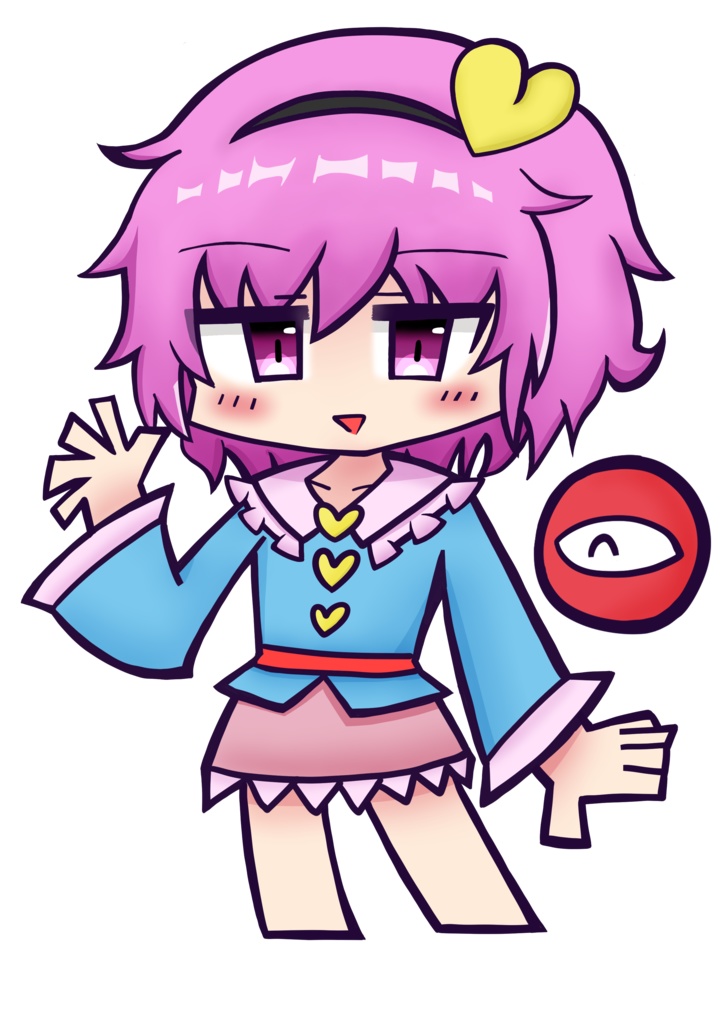 フテイケイ作さとりアクスタ（ボールチェーン付き）