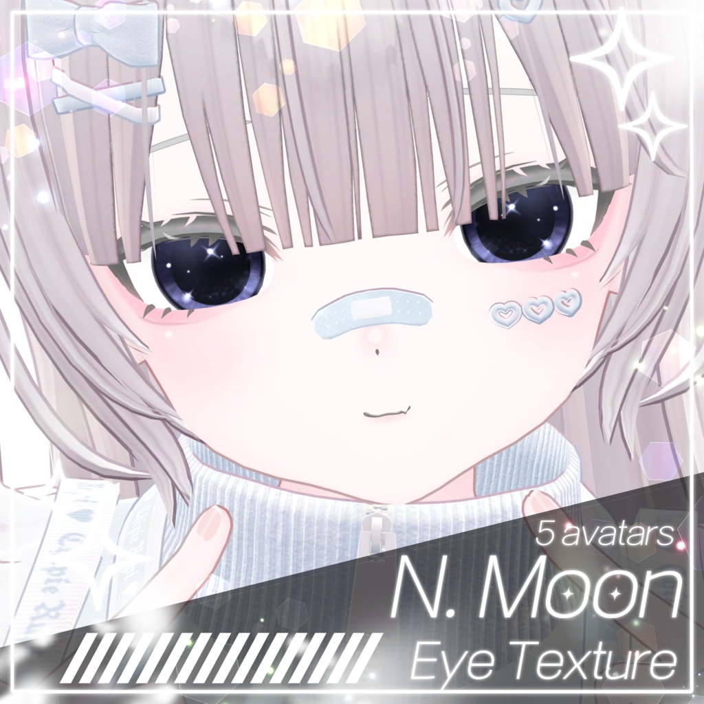 【5 avatars】⯌11color⯌ ⟡N. Moon Eye Texture⟡