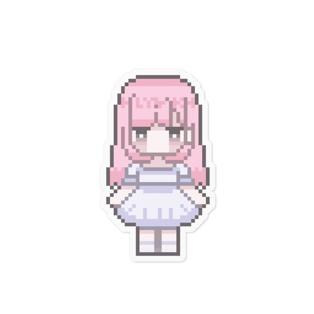 宵白藍芽ステッカー