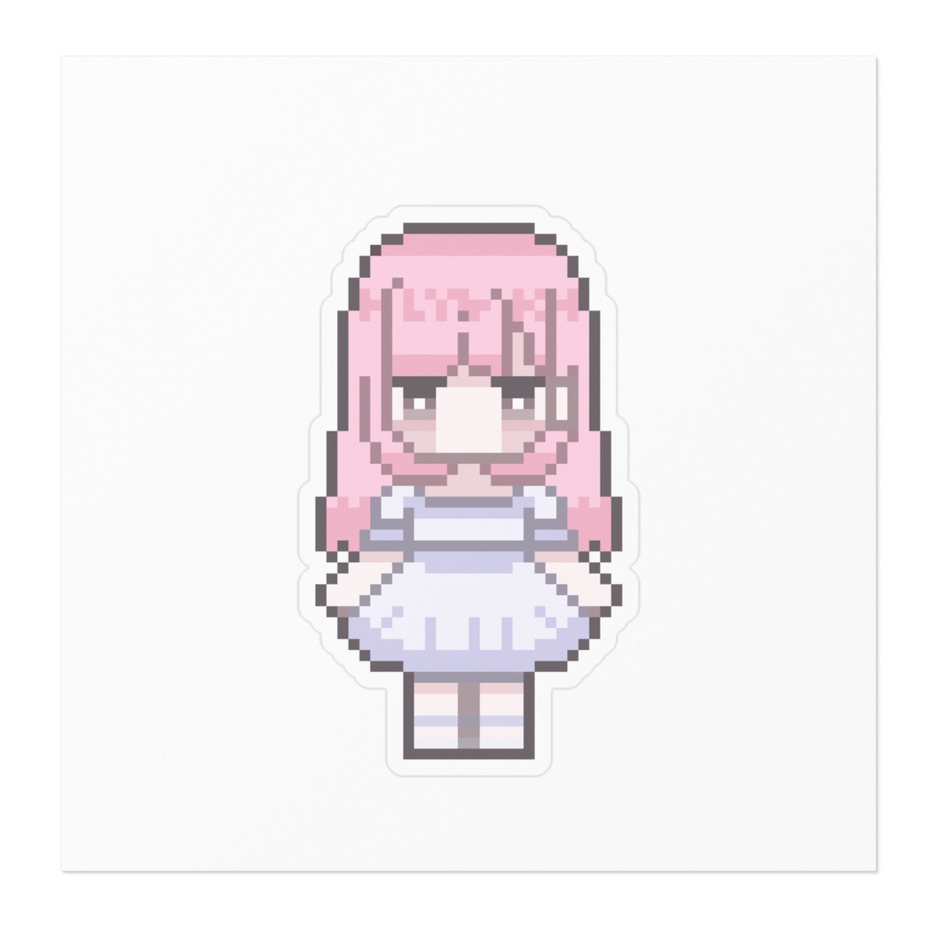 宵白藍芽ステッカー