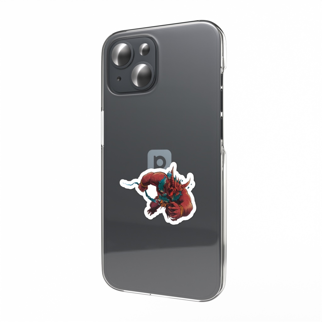 ヒトペケ鬼さん【スマホステッカー】