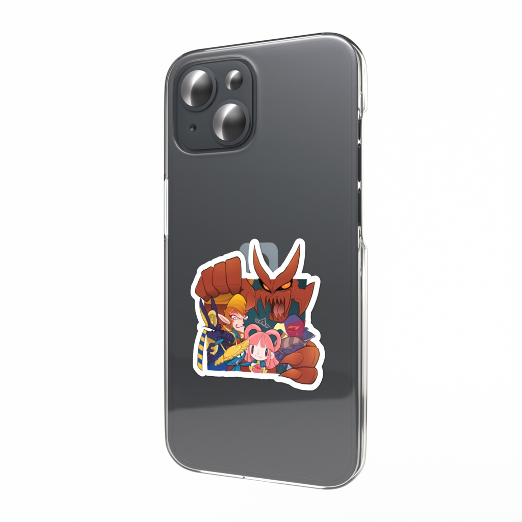 ヒトペケファミリー【スマホステッカー】