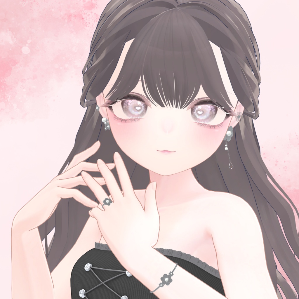 お花のアクセサリー10点セット【3Dモデル】