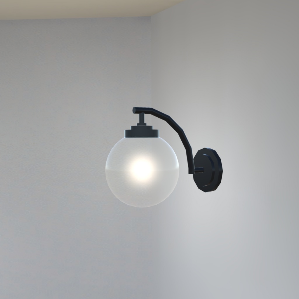 ボール型ライト7点セット(3色)【3Dモデル】