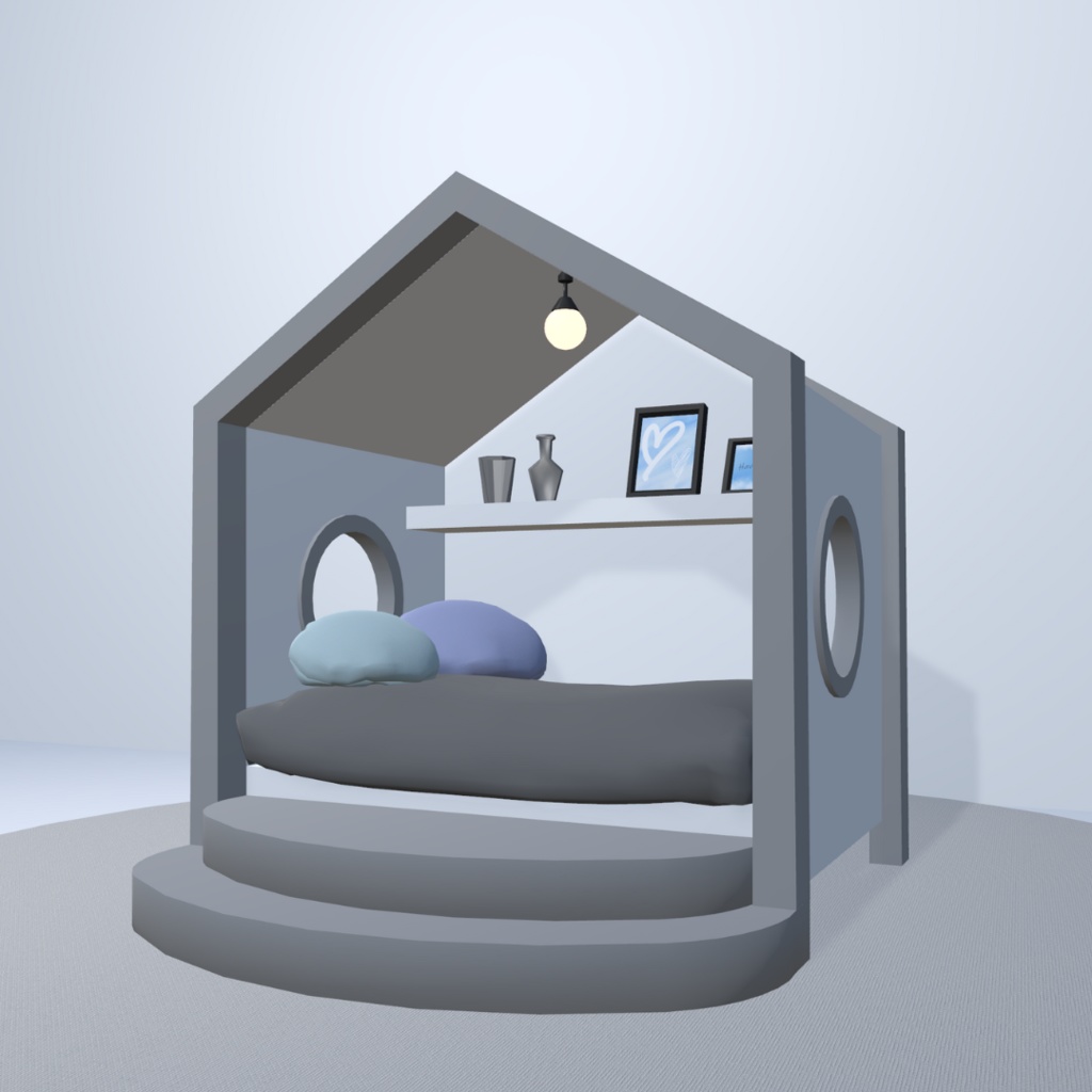 ペットハウスセット(3スタイル)【3Dモデル】Pet House Set – 3 Styles