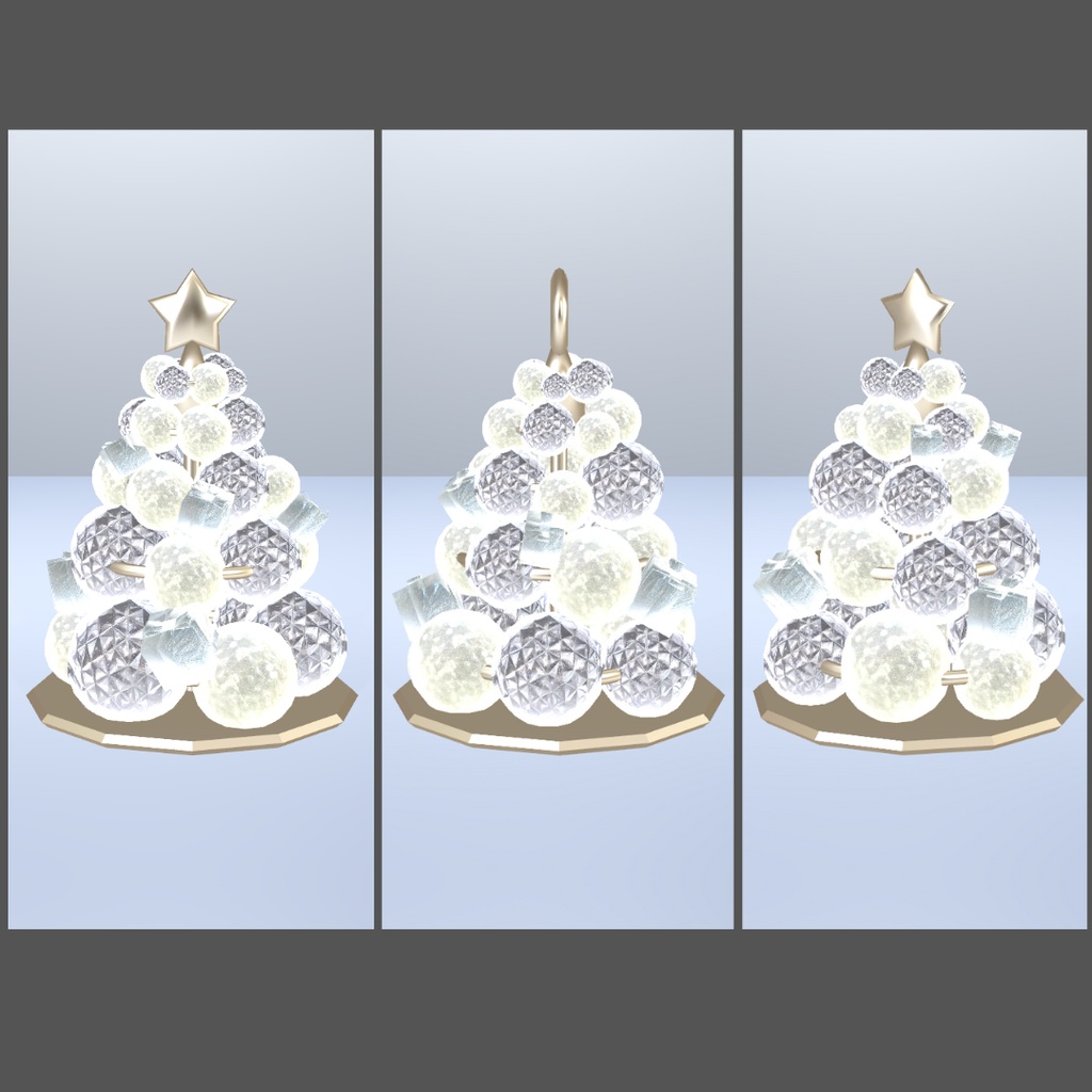 ルミナスオーブ・クリスマスツリー(6スタイル)【3Dモデル】 Luminous Orb Christmas Tree – 6 Styles