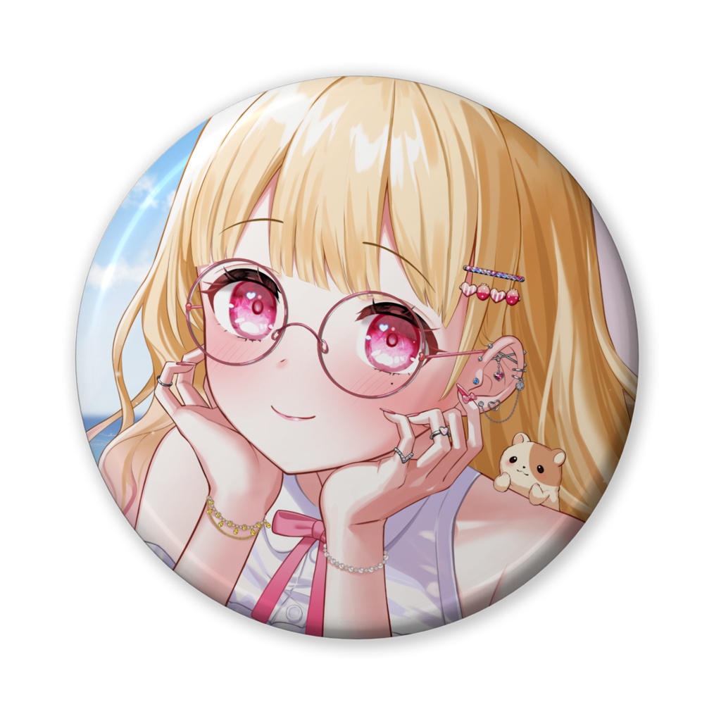 缶バ（メガネver）大♡