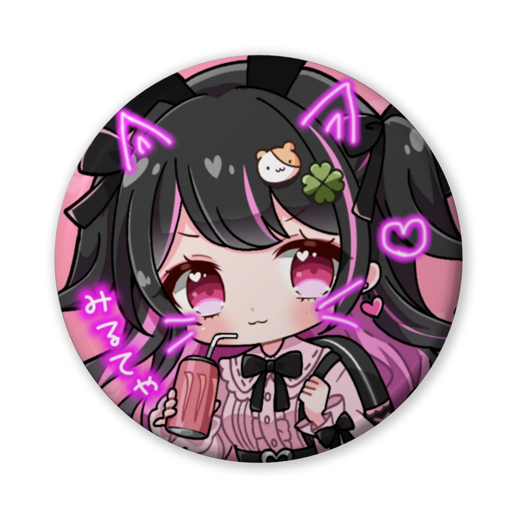 缶バ（地雷ピンクver）大♡