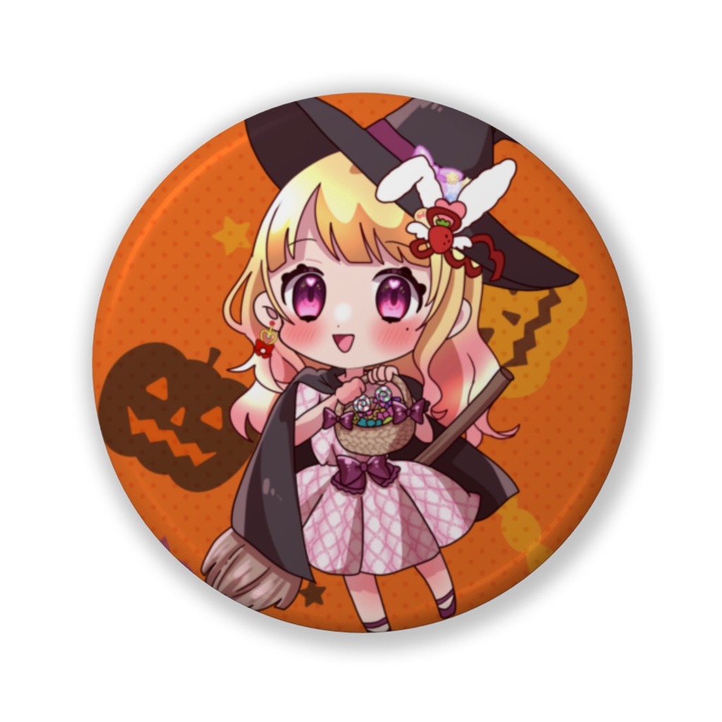 【復刻】ハロウィン♡魔女っ子みるちゃん缶バ(小)