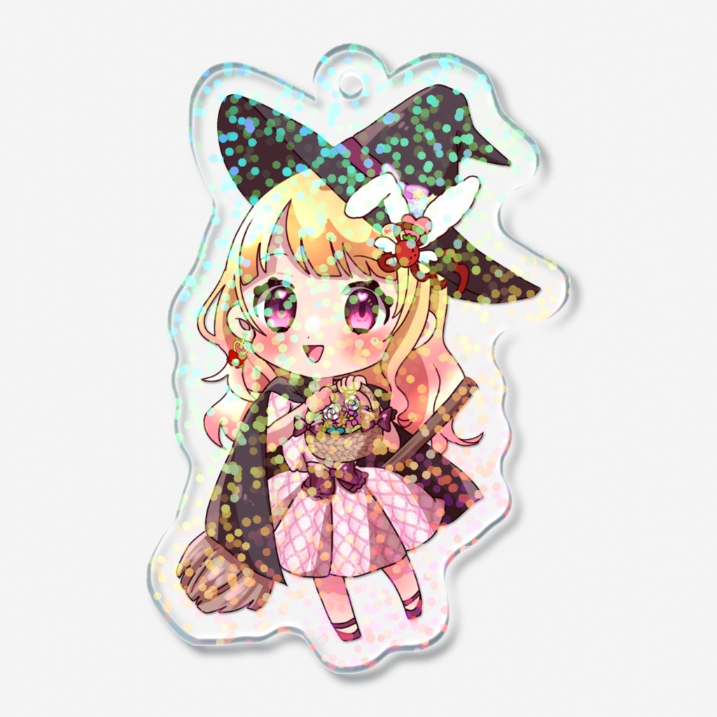 【新作】ハロウィン♡ホログラム魔女っ子みるちゃんアクキー