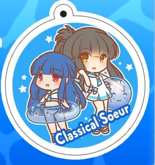 黒雪姉妹(クラシカルスール)アクリルキーホルダー