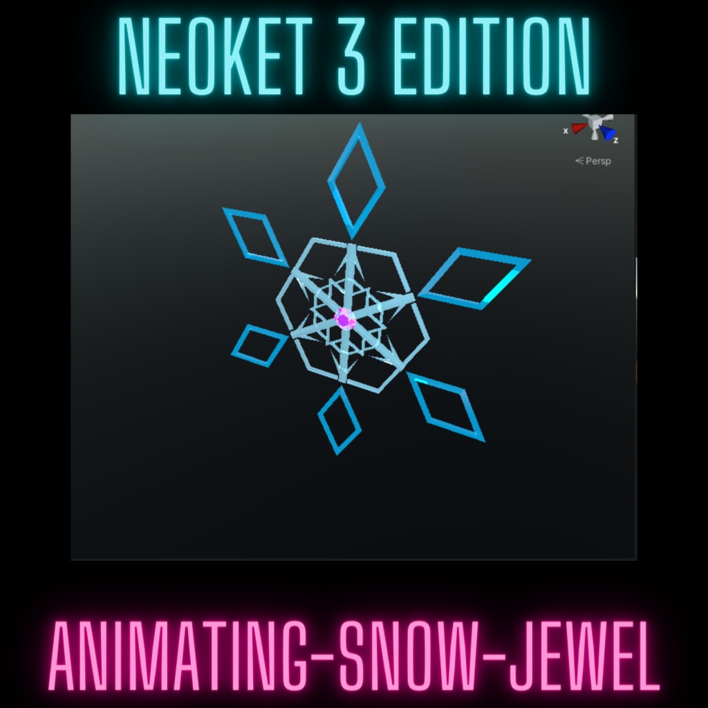 【NEOKET3出展記念セール】アニメーションで動く！雪アクセ