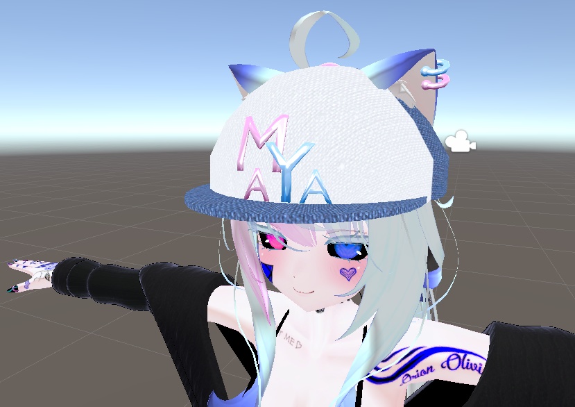 【舞夜ちゃん対応】ラッパー風キャップ