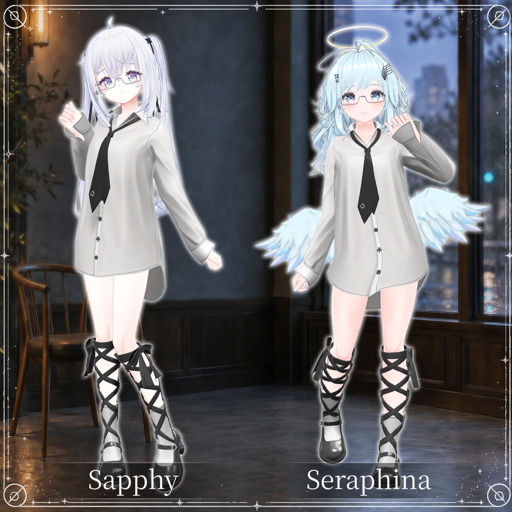 【セール中!/14アバター対応】Mia Mannish Shirt【MA対応/10カラー】