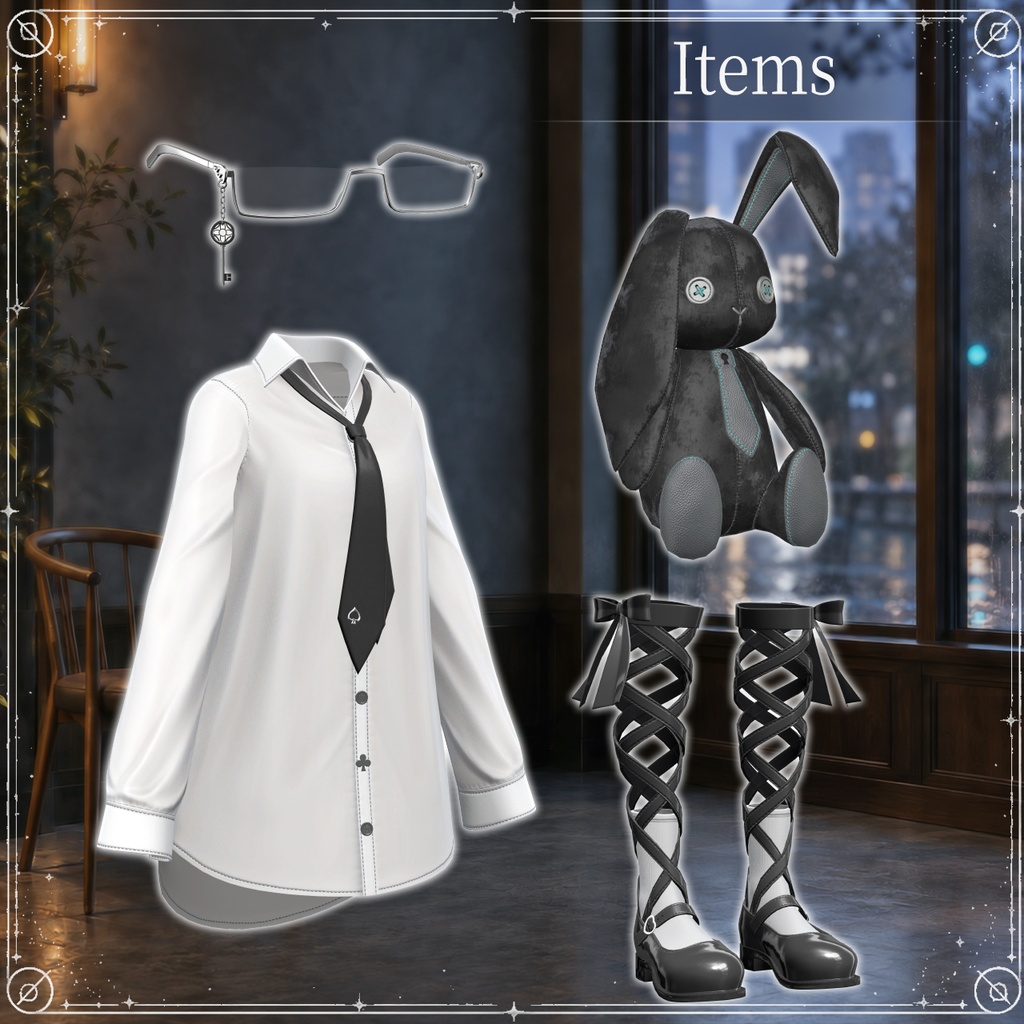 【セール中!/14アバター対応】Mia Mannish Shirt【MA対応/10カラー】