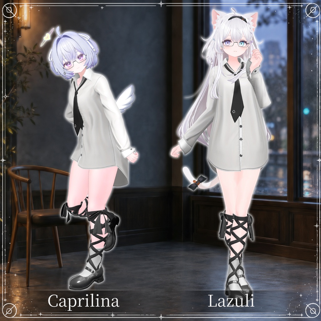 【セール中!/14アバター対応】Mia Mannish Shirt【MA対応/10カラー】