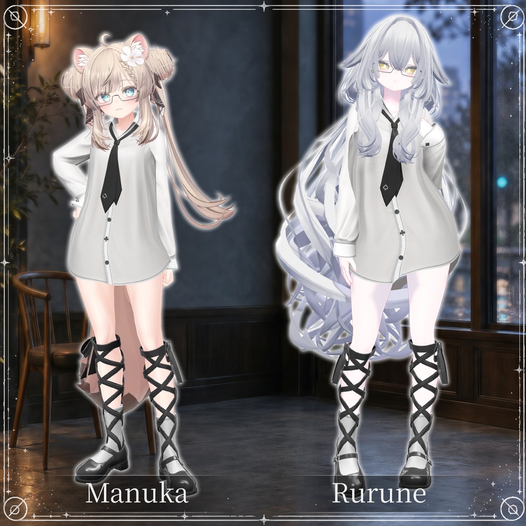【セール中!/14アバター対応】Mia Mannish Shirt【MA対応/10カラー】