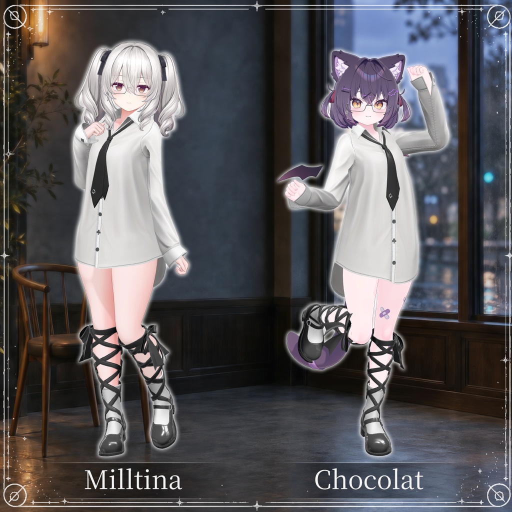 【セール中!/14アバター対応】Mia Mannish Shirt【MA対応/10カラー】