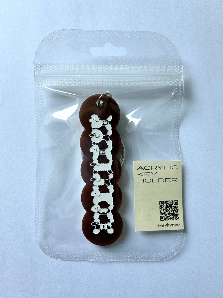 プードルアクリルキーホルダー