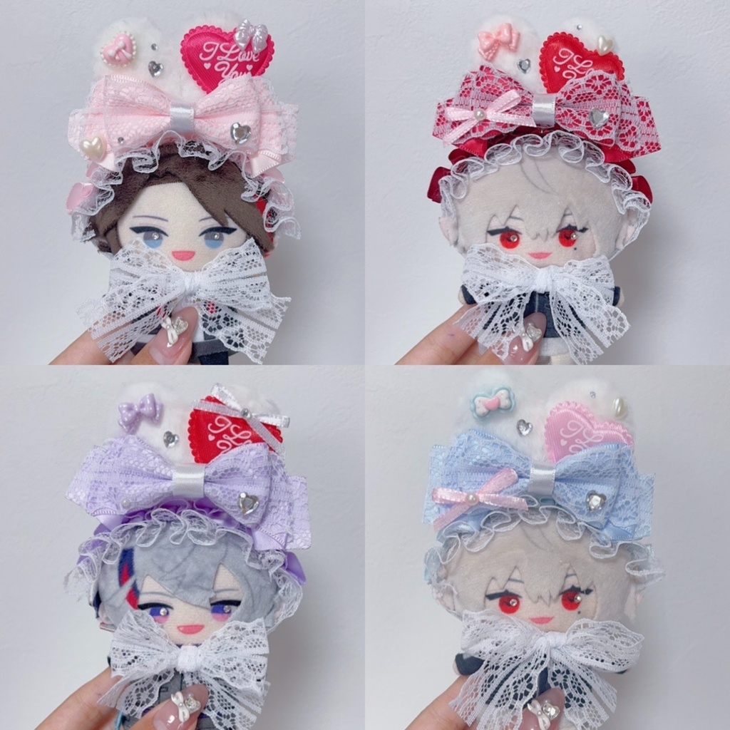 【4つの種類から選べます】にじぱぺ にじぱぺっと ヘッドドレス ぬい服 うさ耳 ちびぐるみ おまんじゅう 10cmぬい 12cmぬい