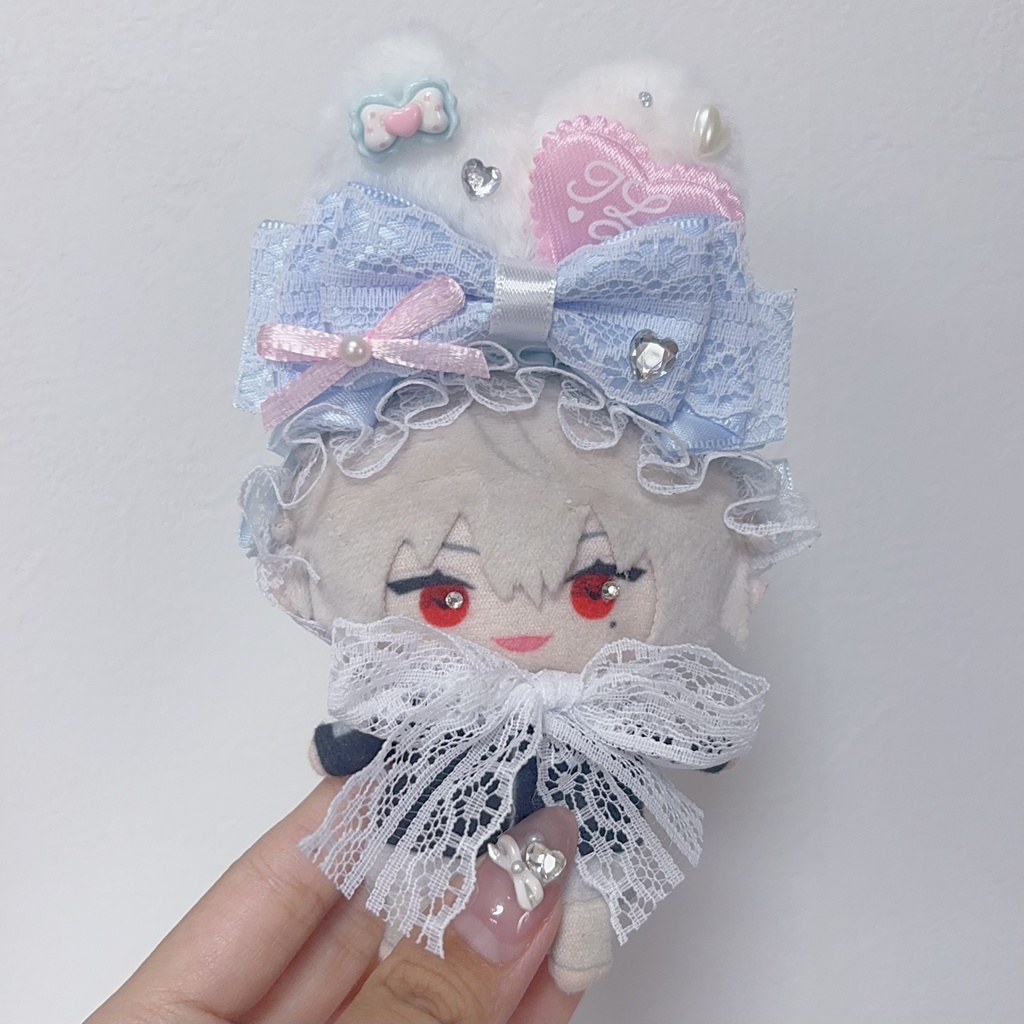 【4つの種類から選べます】にじぱぺ にじぱぺっと ヘッドドレス ぬい服 うさ耳 ちびぐるみ おまんじゅう 10cmぬい 12cmぬい