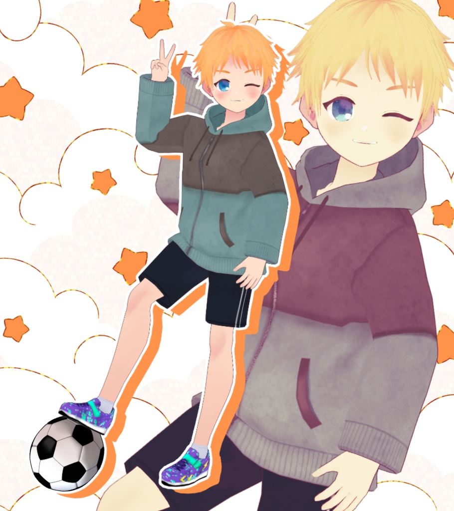 【VRoid β版】少年の服