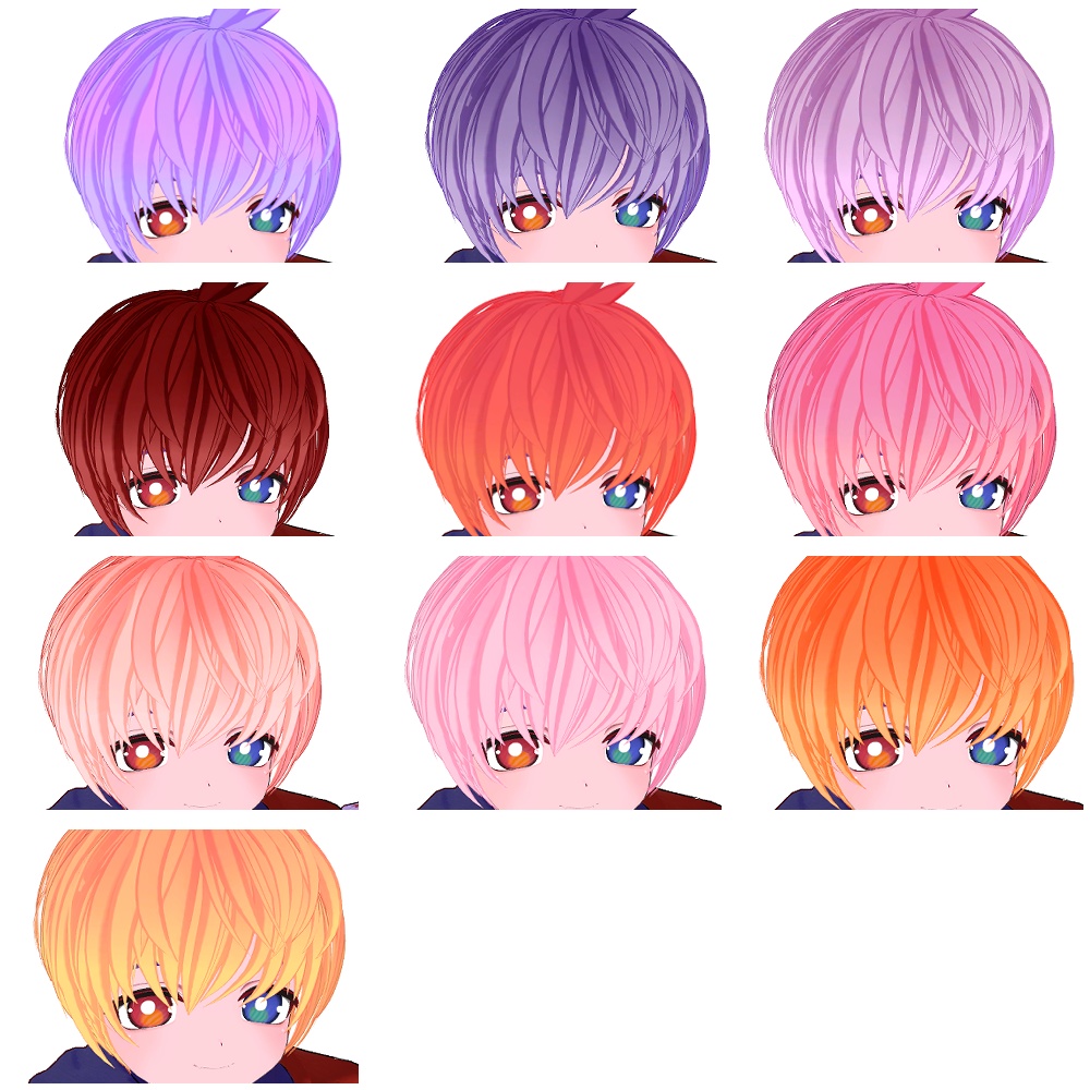 ひゅーじょん君専用 髪の毛テクスチャ(Hair Texture)