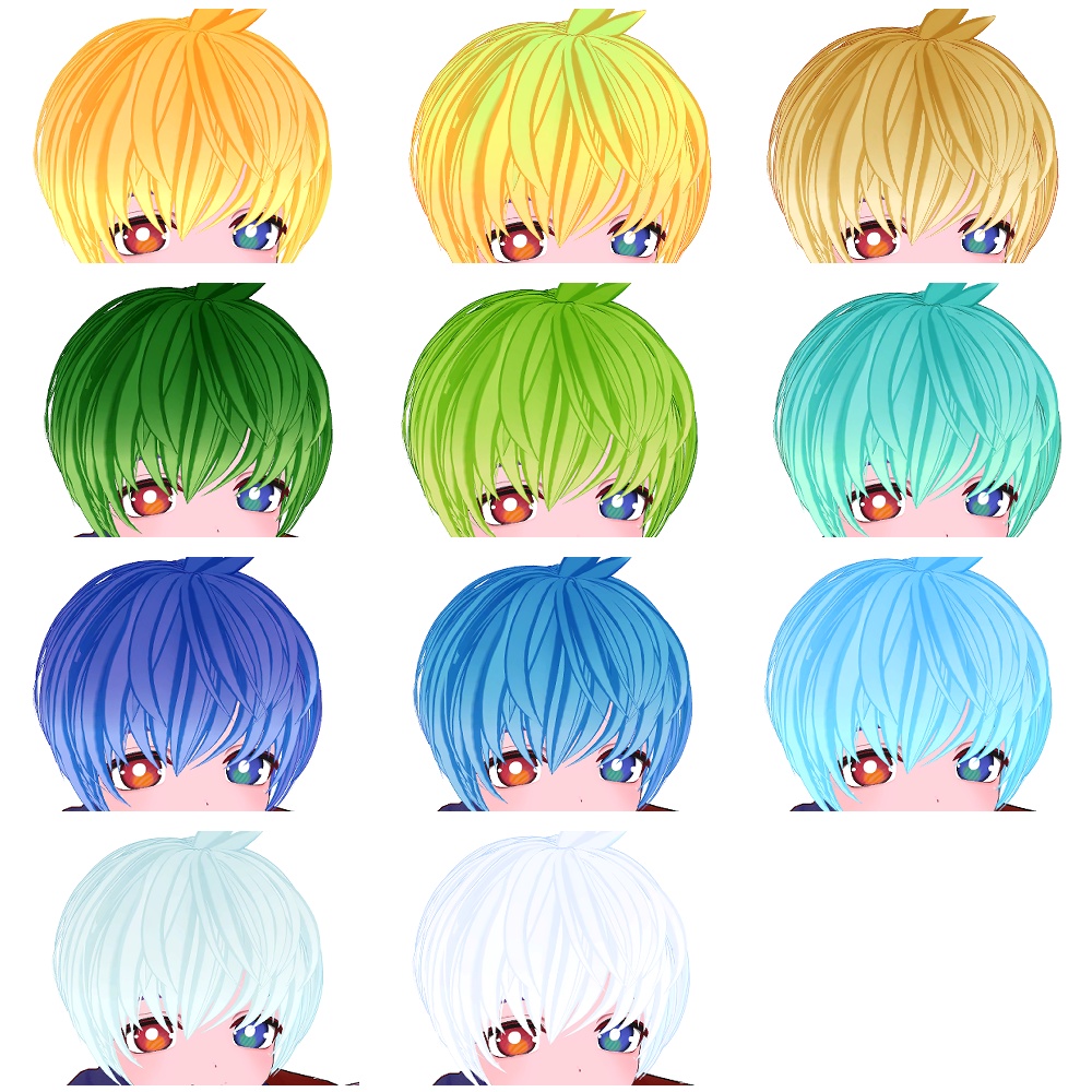 ひゅーじょん君専用 髪の毛テクスチャ(Hair Texture)