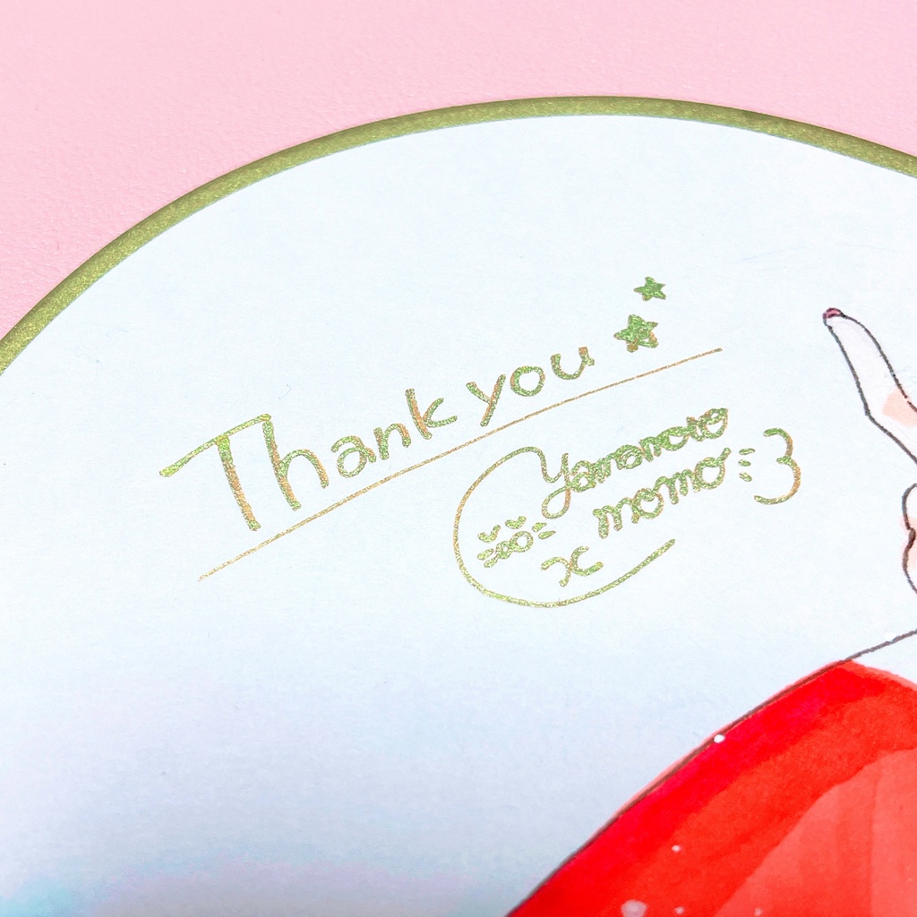 【ハート型色紙】黒髪ちゃんは夏休み🌴