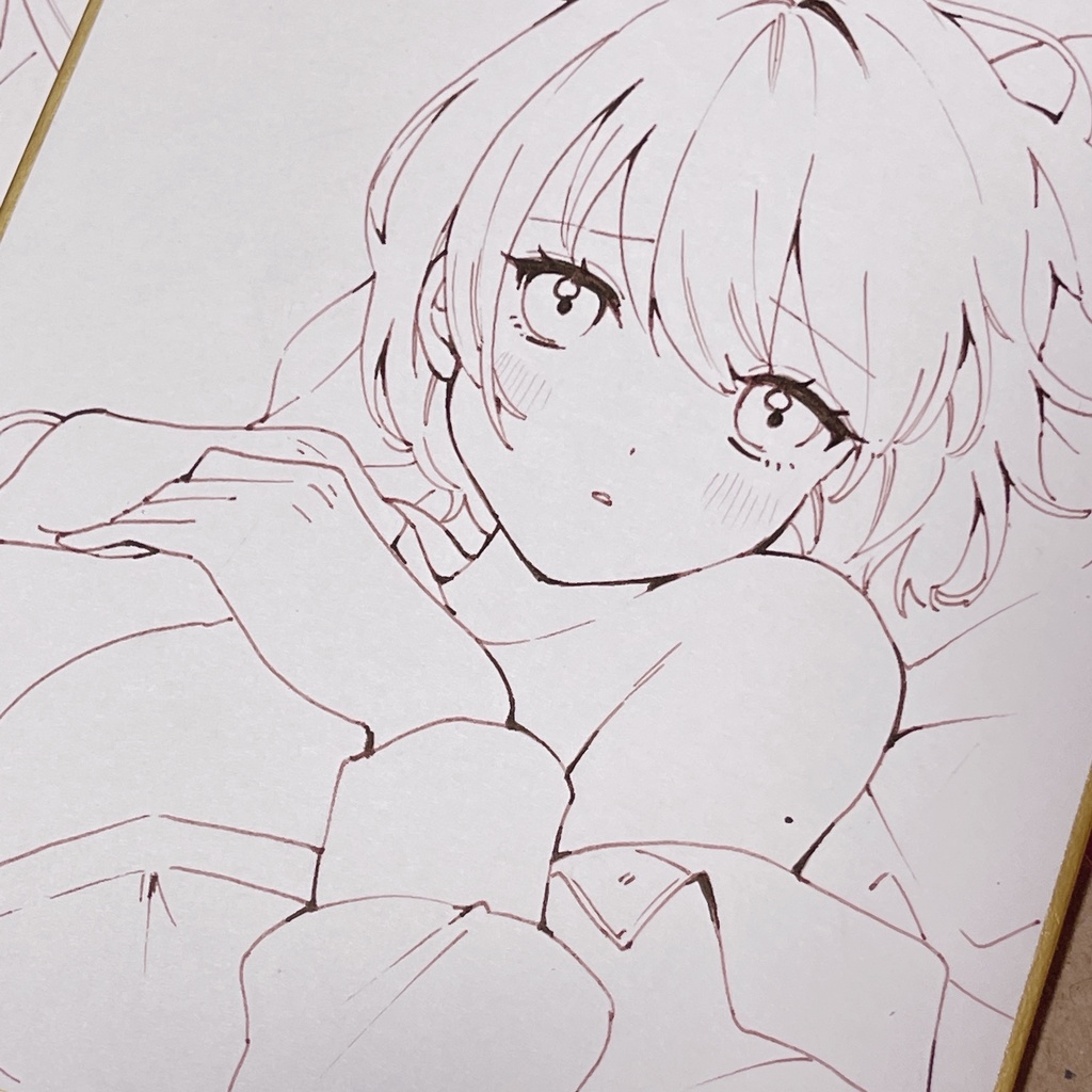 【ミニ色紙原画】はじめての夜明け