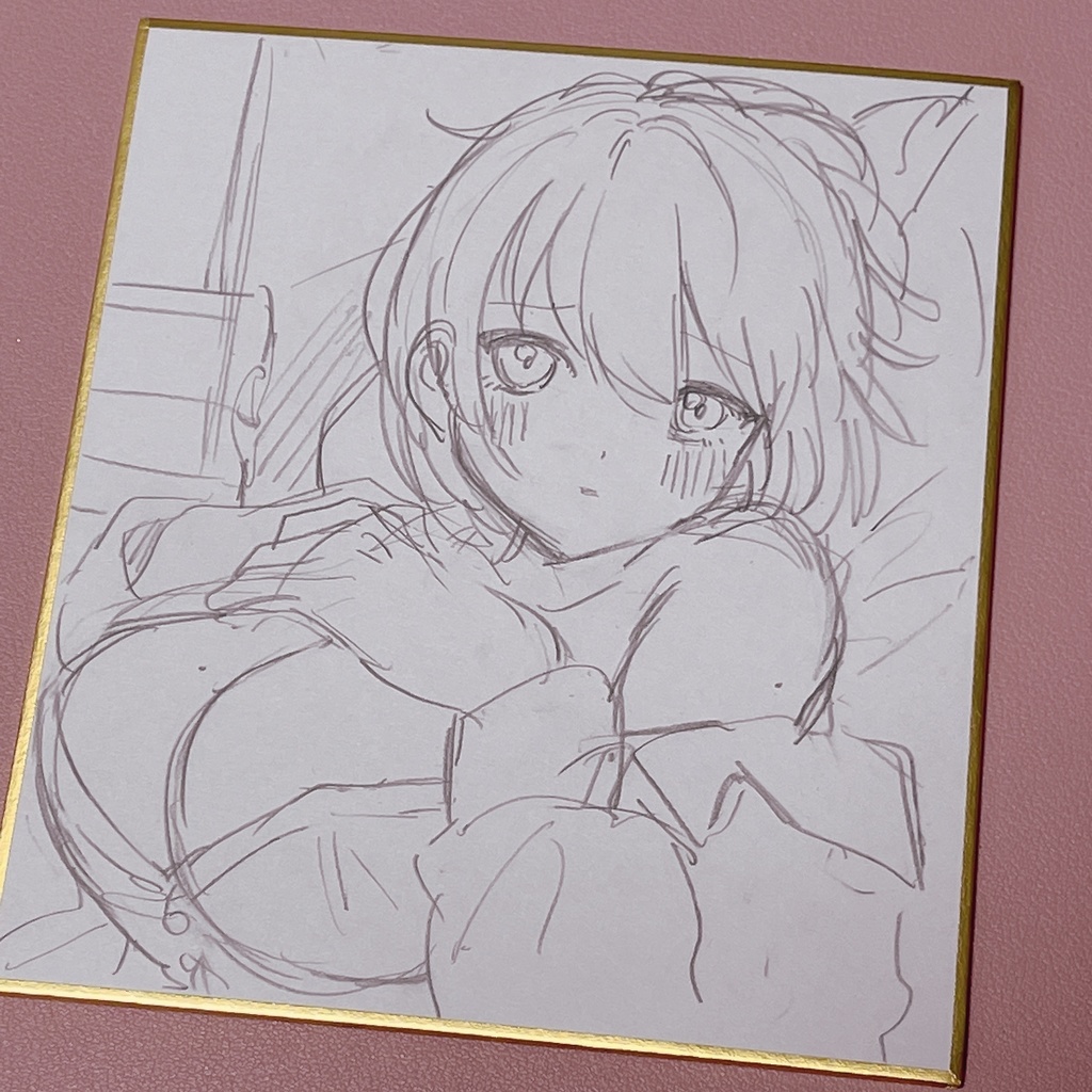 【ミニ色紙原画】はじめての夜明け