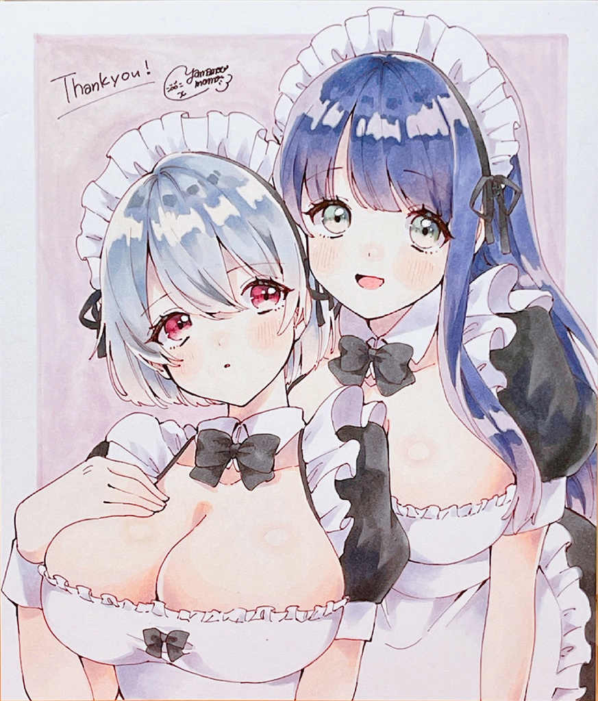 【中色紙原画】ミルクとお砂糖☕