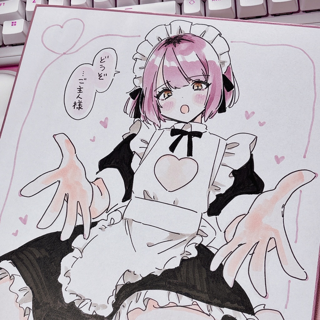 【大色紙原画】メイド貧嫁ちゃん